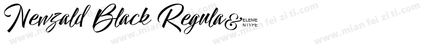 Newzald Black Regula字体转换